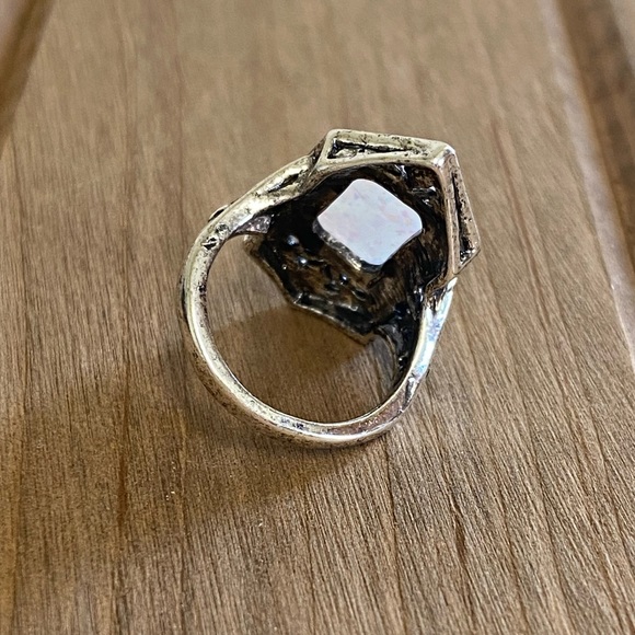 🔥3/$25🔥Sterling Silver Victorian Fire Opal Ring - Picture 3 of 9